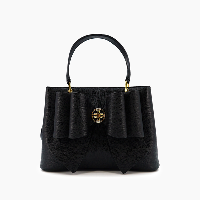 Jesse Bow Crossbody Handbag: Black