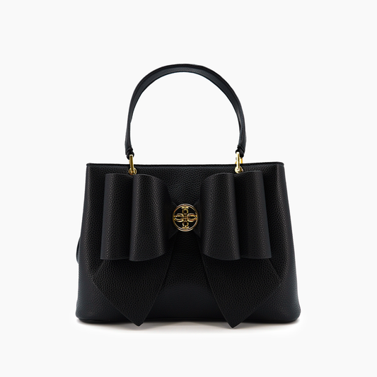 Jesse Bow Crossbody Handbag: Black