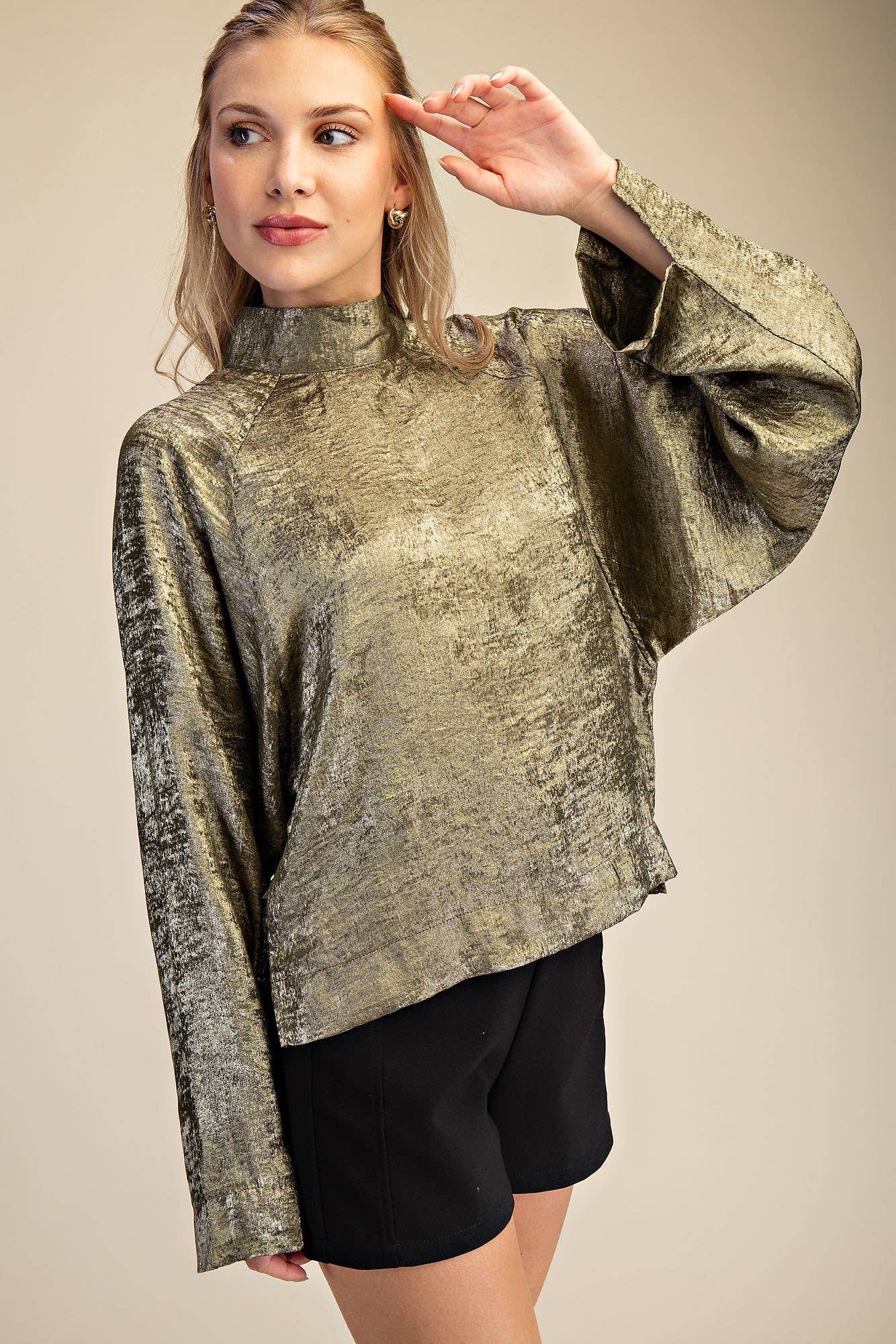 The Andrea Top: Taupe