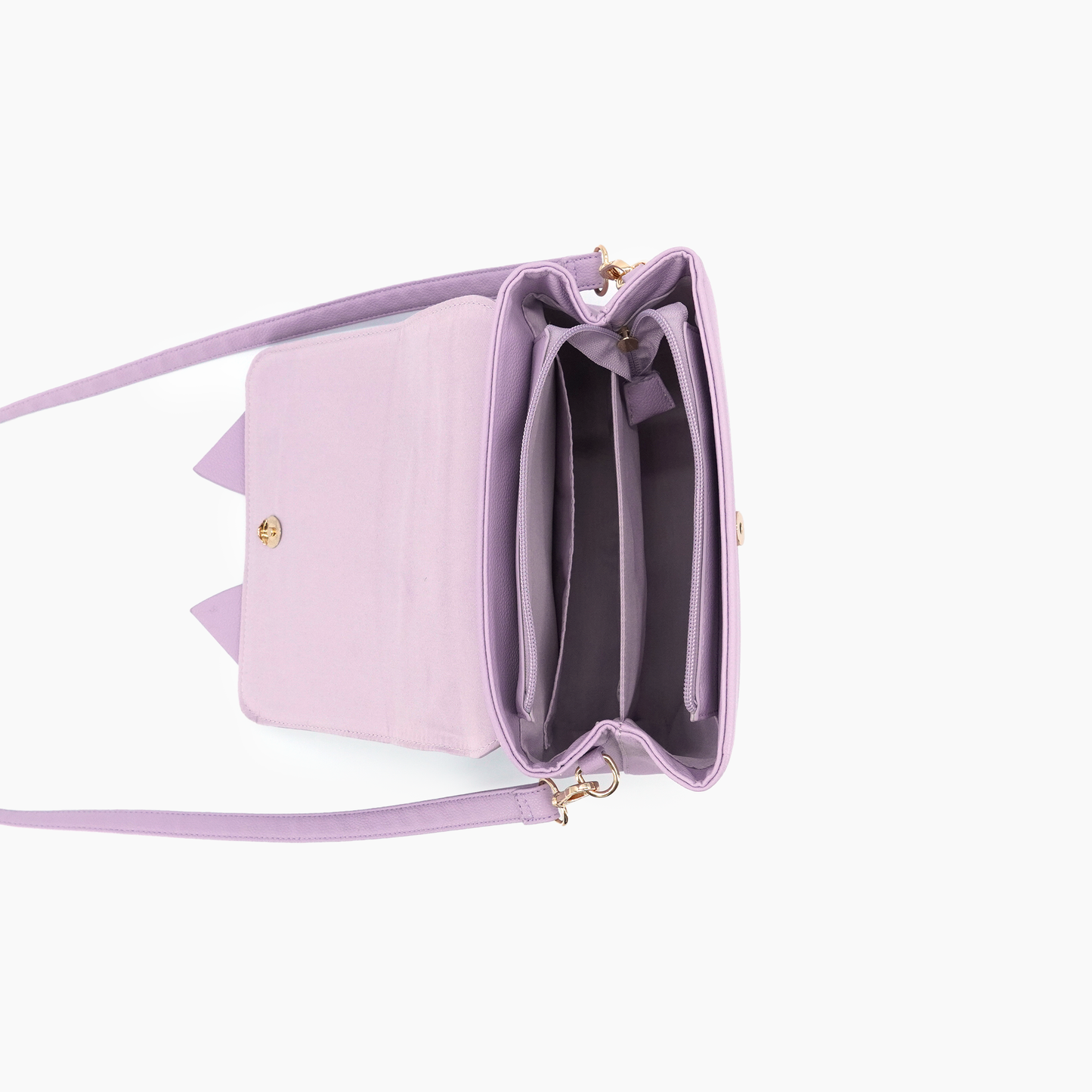 Eva Bow Shoulder Bag: Lilac