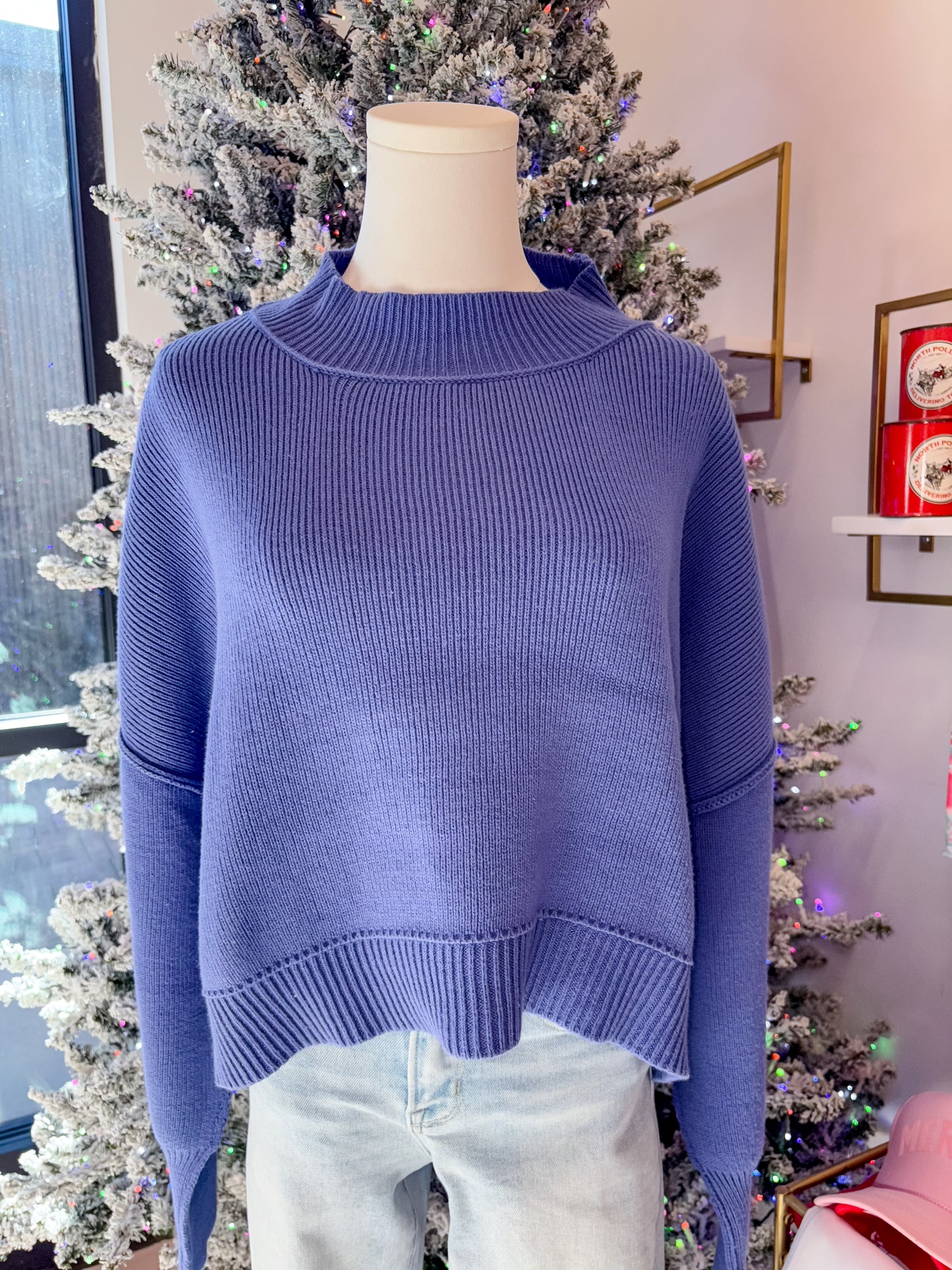 Cropped Sweater - Marlin
