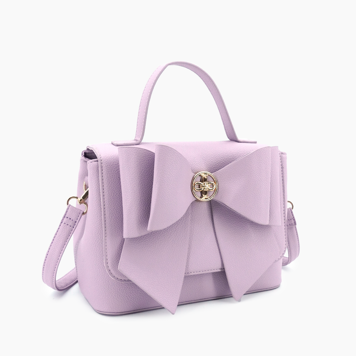 Eva Bow Shoulder Bag: Lilac