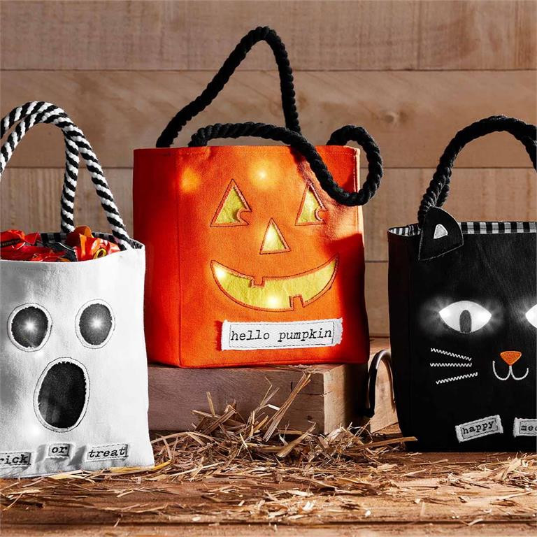 Light Up Candy Bag - Pumpkin