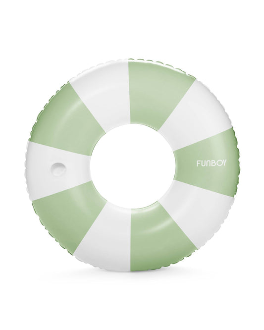 Sage Vintage Stripe Tube Float