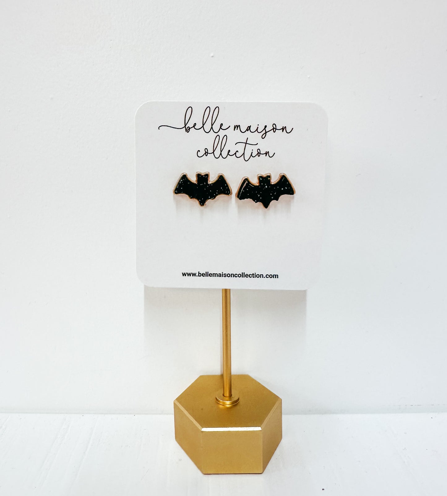 Druzy Bat Earrings