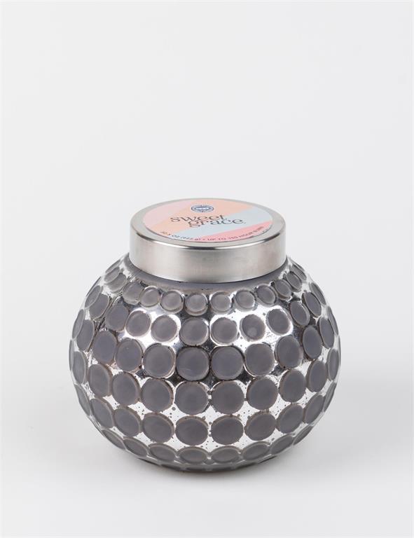 Sweet Grace Metallic Bubble Glass Candle 004