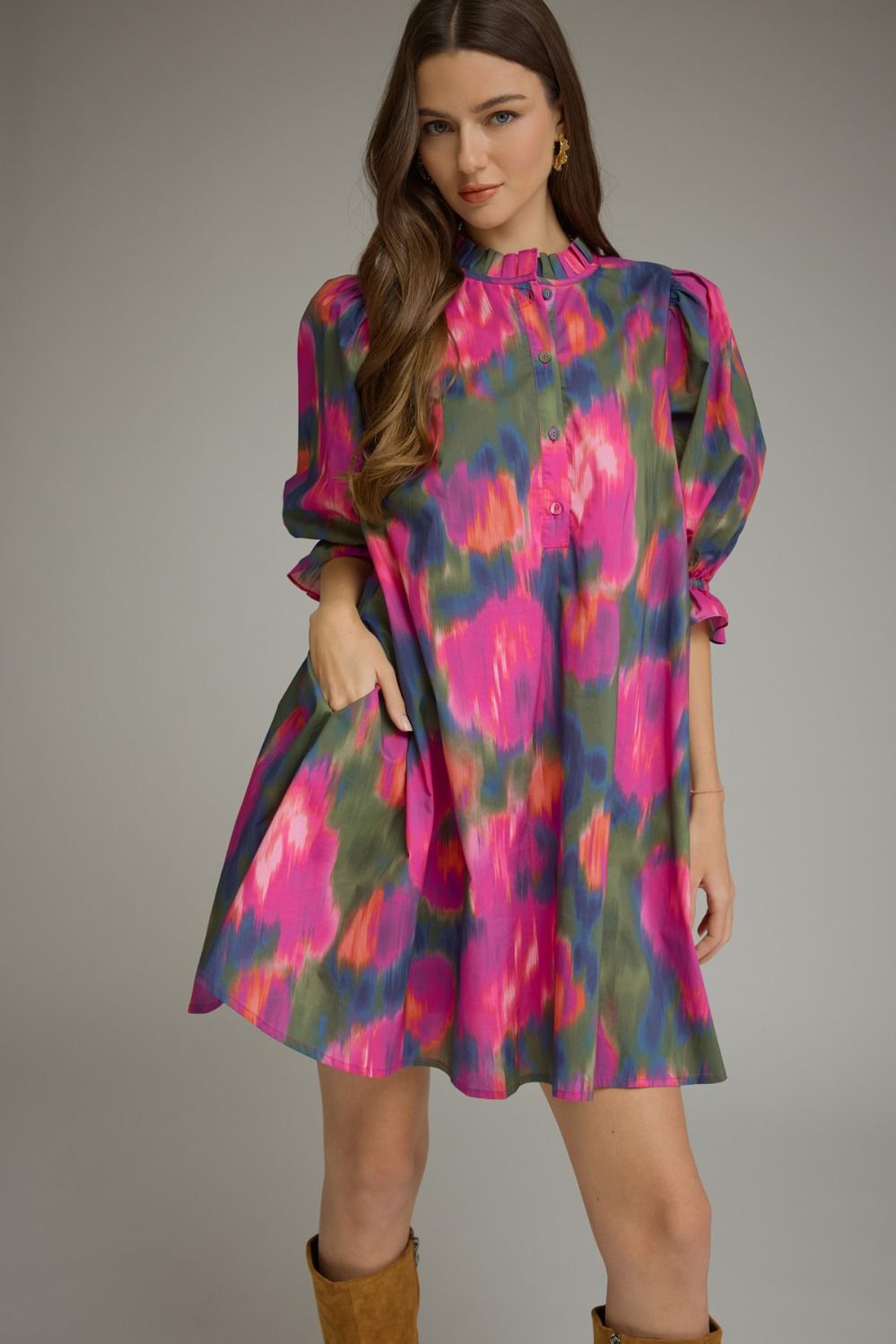 The Meyvis Dress - Magenta
