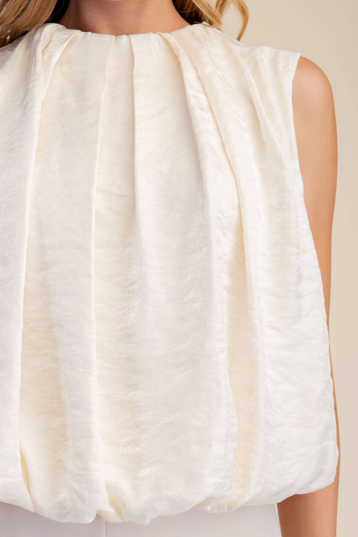 The Becca Balloon Top - Off-White