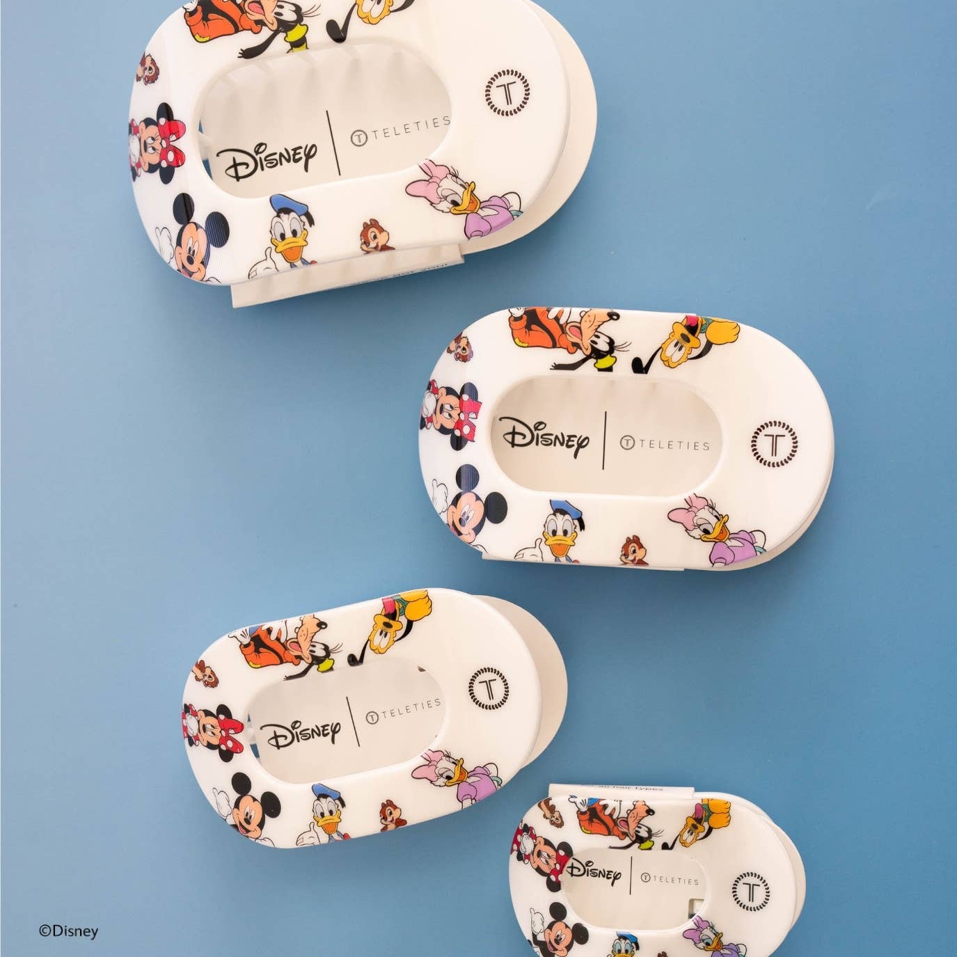 Flat Round Hair Clip | Small | Mickey and Friends
