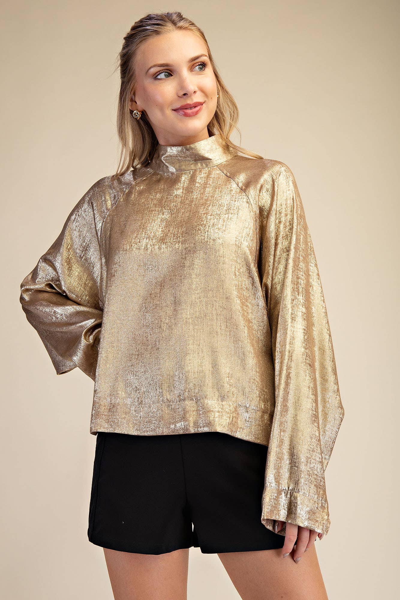 The Andrea Top: Taupe