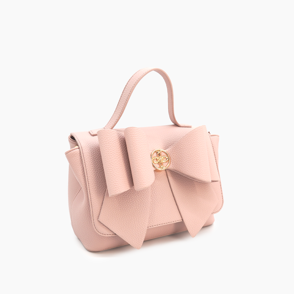 Zoey Bow Bag: Blush
