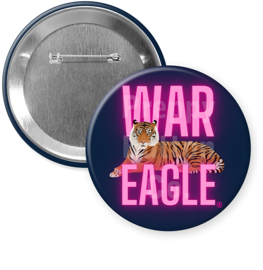 Pink War Eagle Button