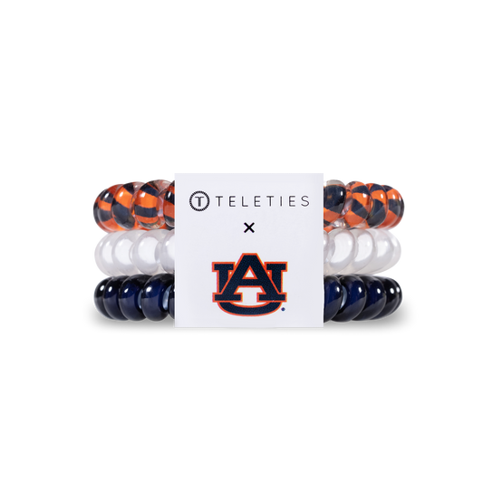 Auburn University - Small Hair Coils, Hair Ties, 3-pack