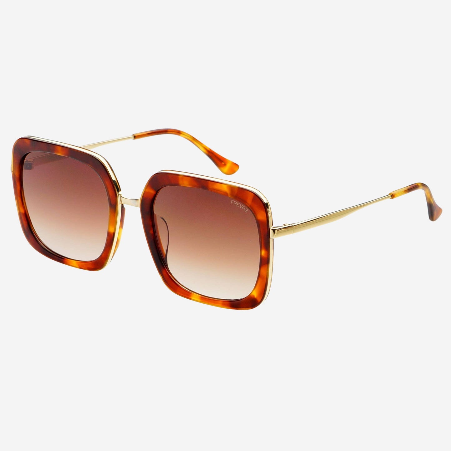 Lulu Acetate Womens Square Sunglasses : Brown