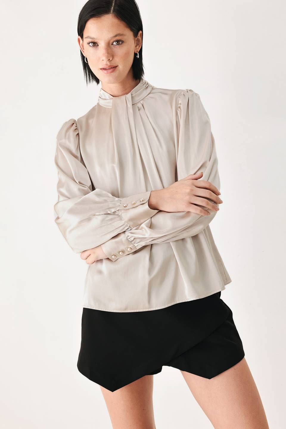 The Jenna Top - Champagne