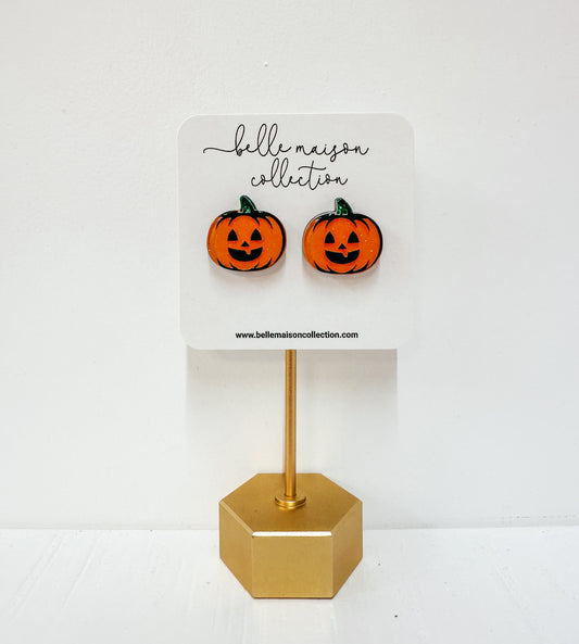 Pumpkin Earrings - Smile