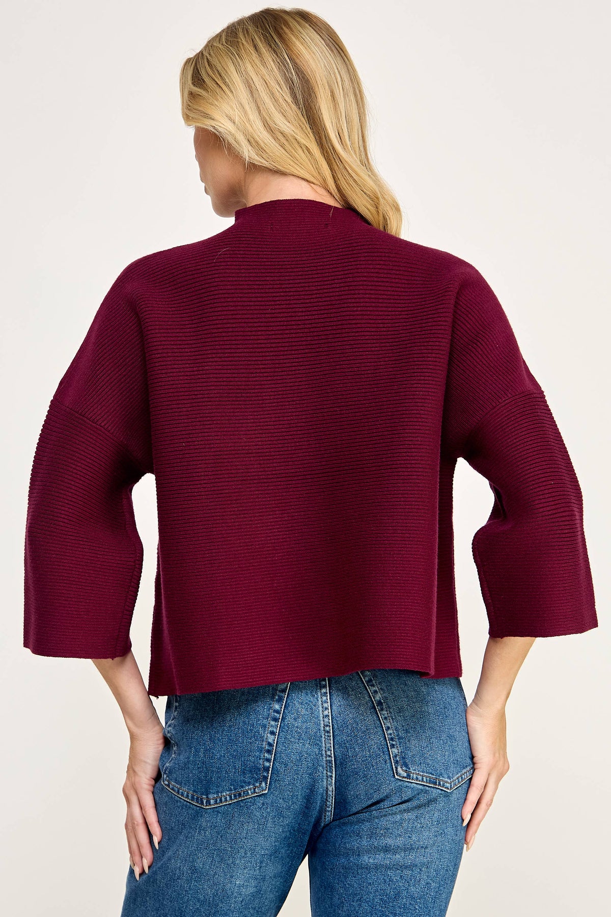 The Mara Sweater - Burgundy