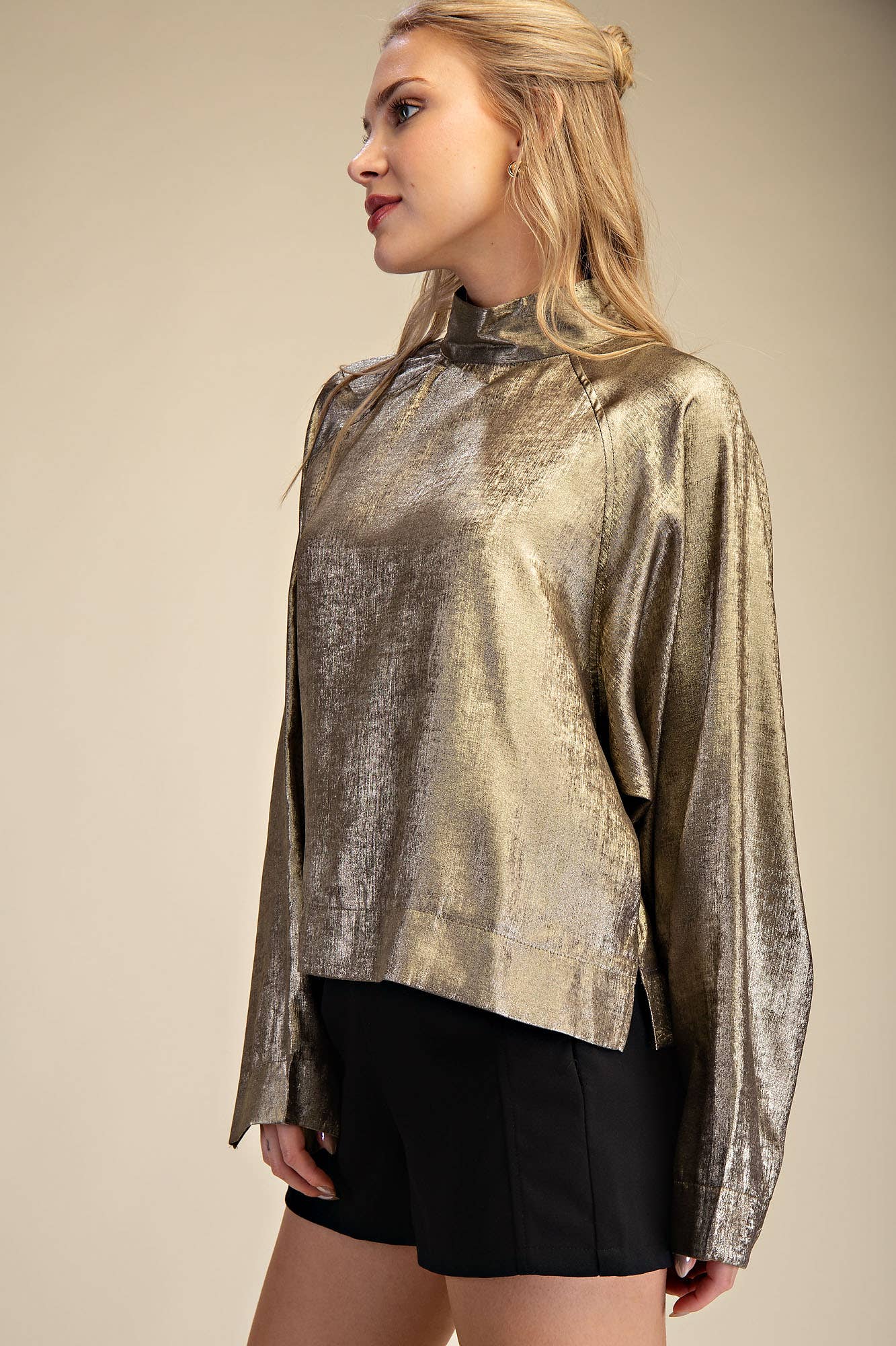 The Andrea Top: Taupe