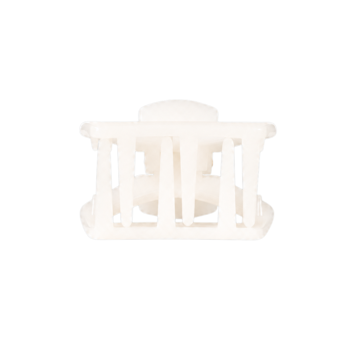Open | Coconut White | Petite Claw Clip