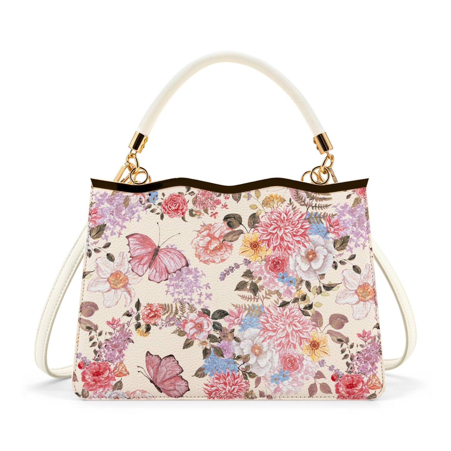 Amelie Floral Bow Bag: Blush