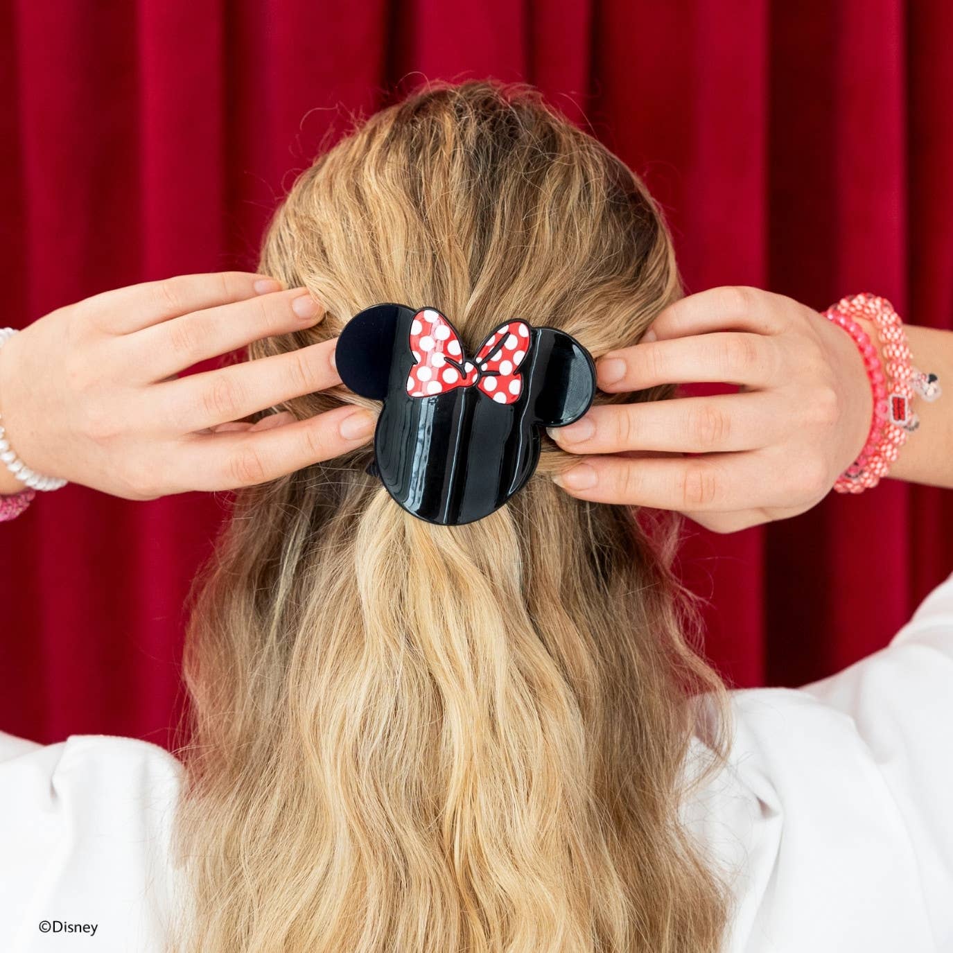 Disney: Minnie Mouse Shaped | Small |  Flat Hair Clip