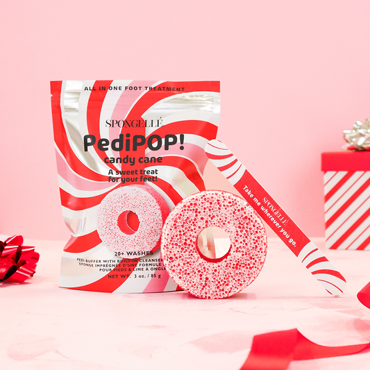 PediPOP Pedi Buffer & Nail File - Candy Cane
