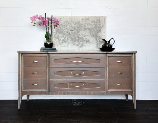 Mid Century Dresser - Ash Gray - LOCAL PICKUP ONLY