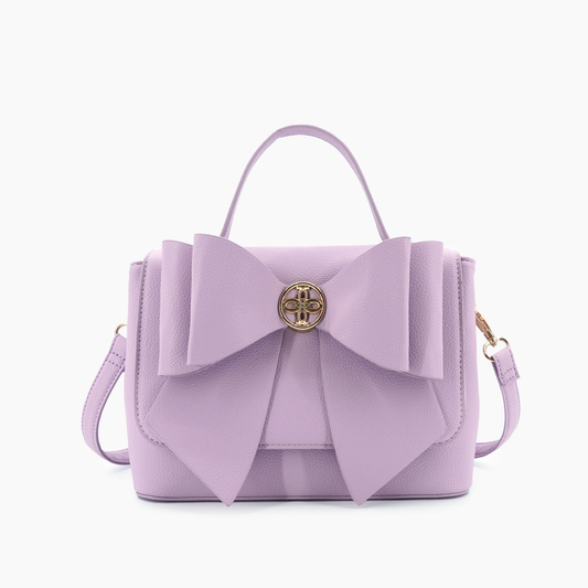 Eva Bow Shoulder Bag: Lilac