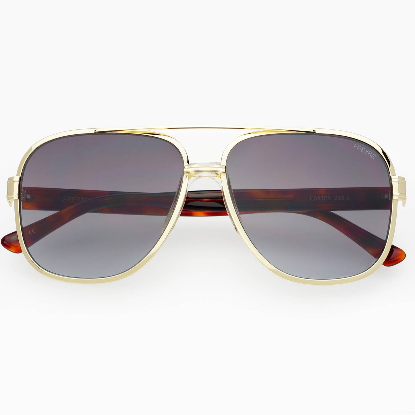 Carter Unisex Aviator Sunglasses : Gray