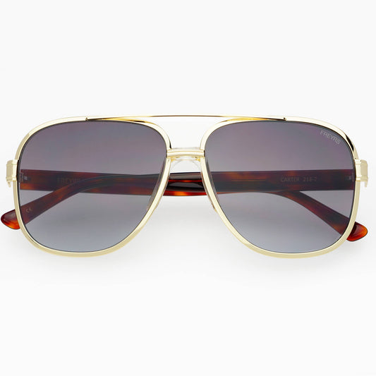 Carter Unisex Aviator Sunglasses : Gray
