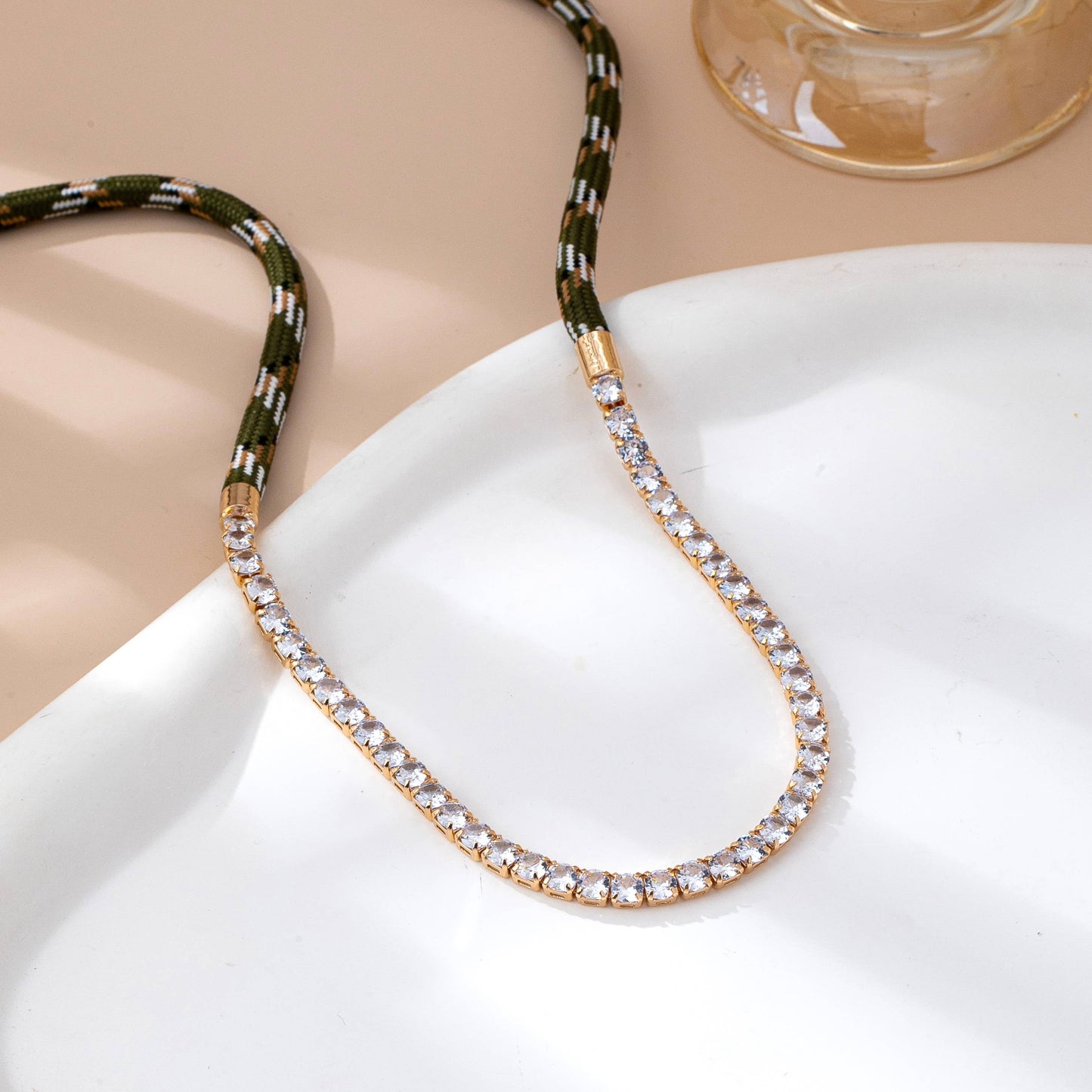 Corded Necklace - Blue