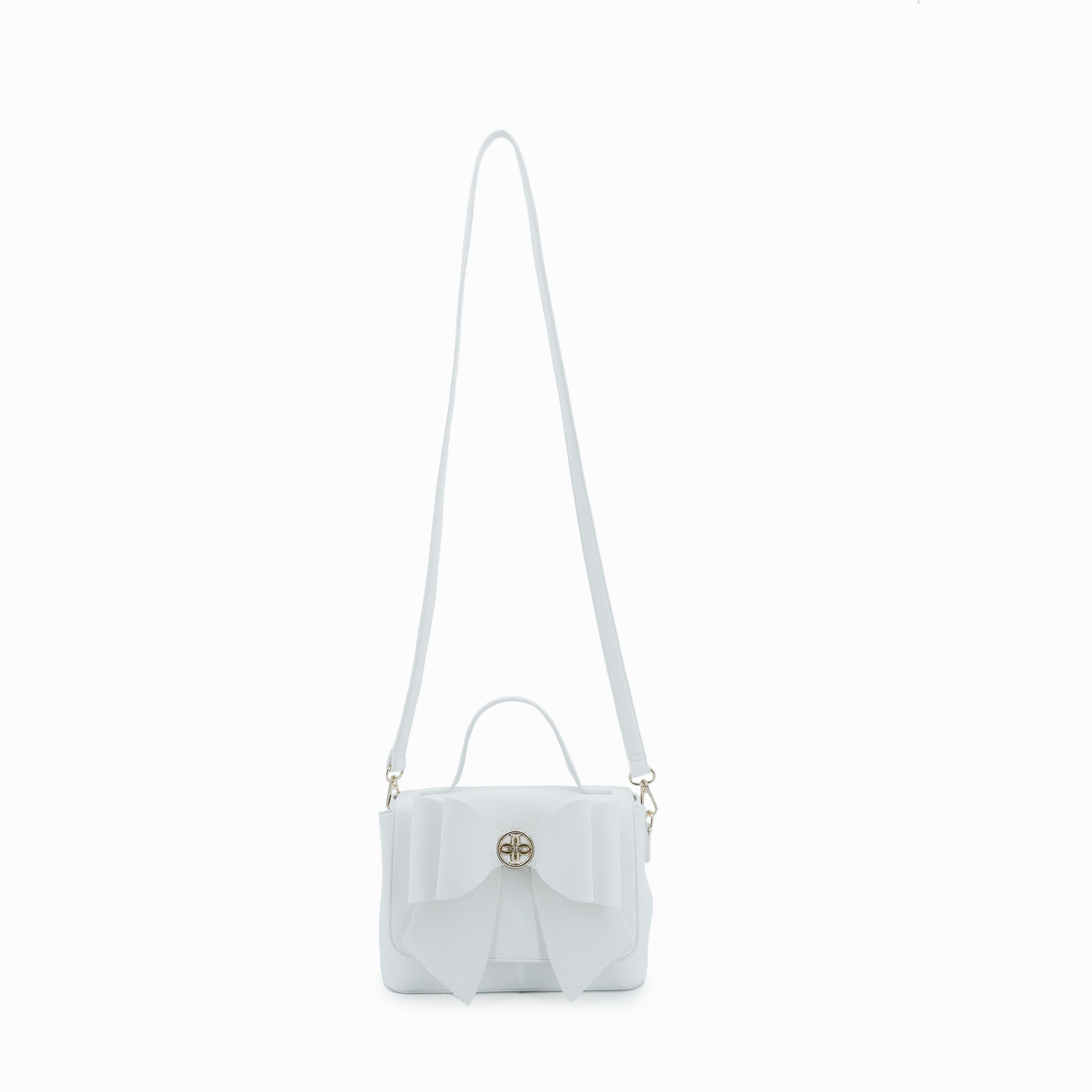 Eva Bow Bag: White