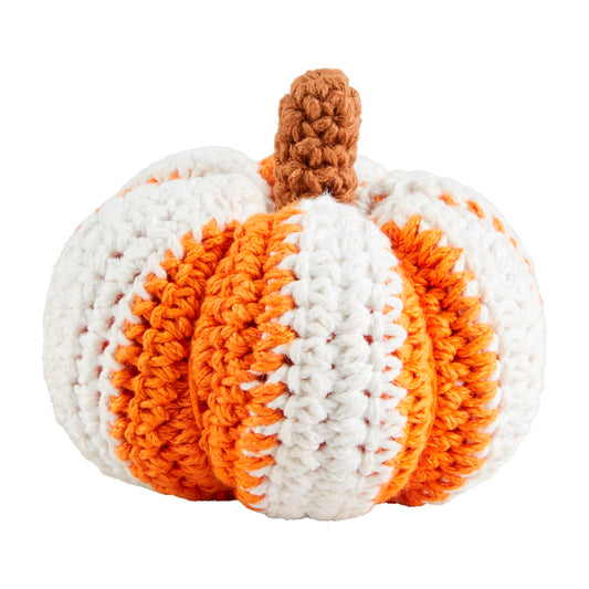 Crochet Pumpkin - Cream/Orange
