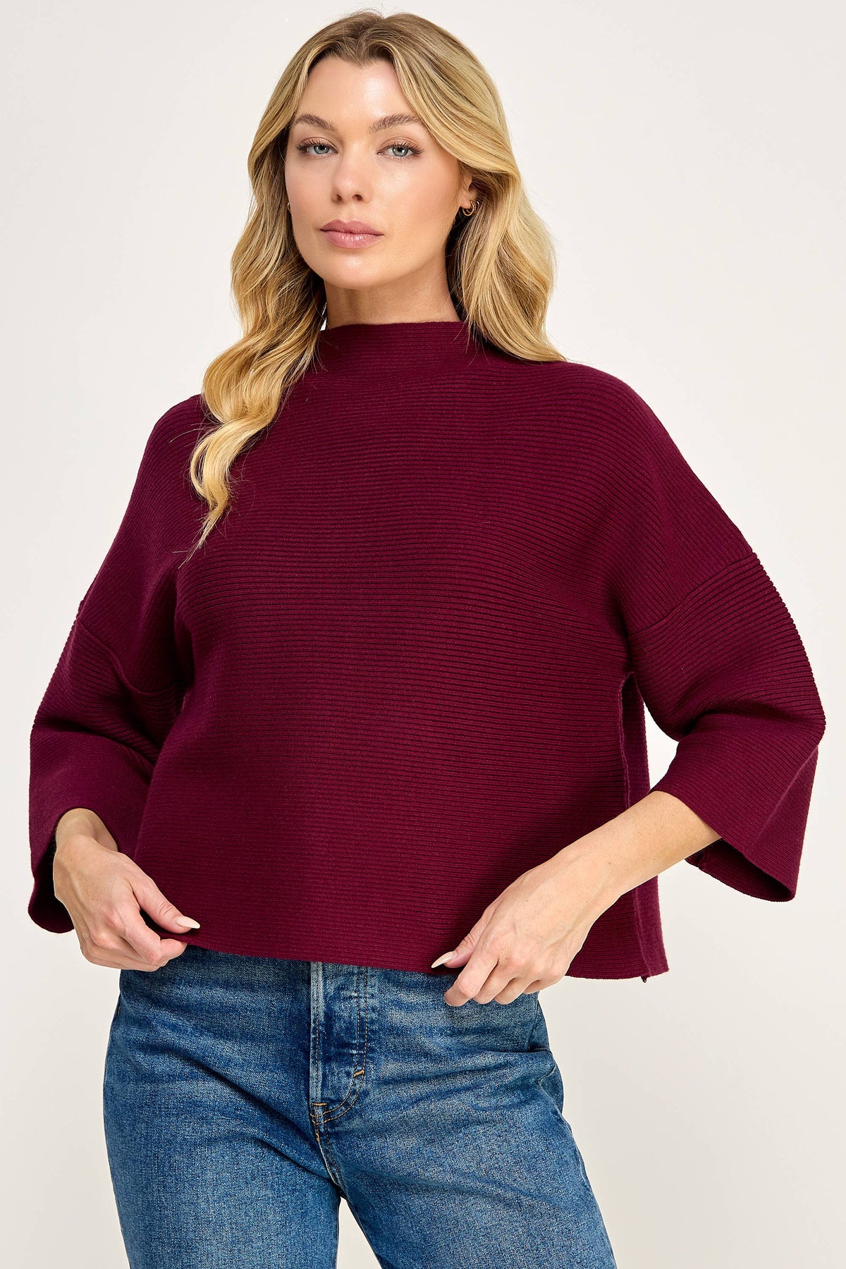 The Mara Sweater - Burgundy
