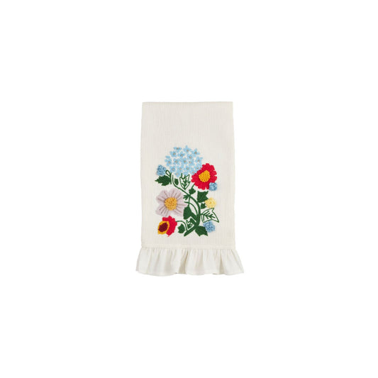 Flower Stem Waffle Weave Towel