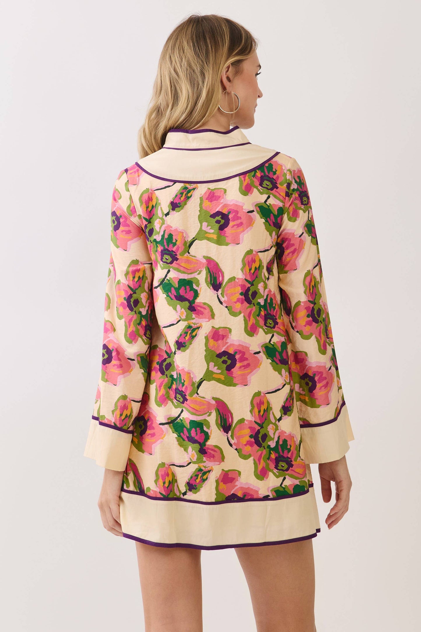 Fall Floral Mini Dress