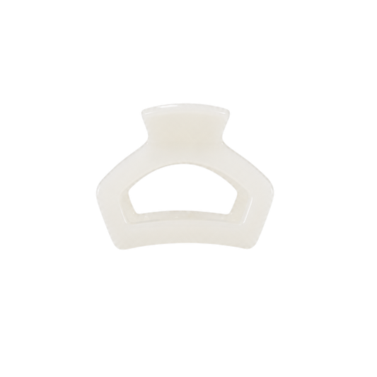 Open | Coconut White | Petite Claw Clip