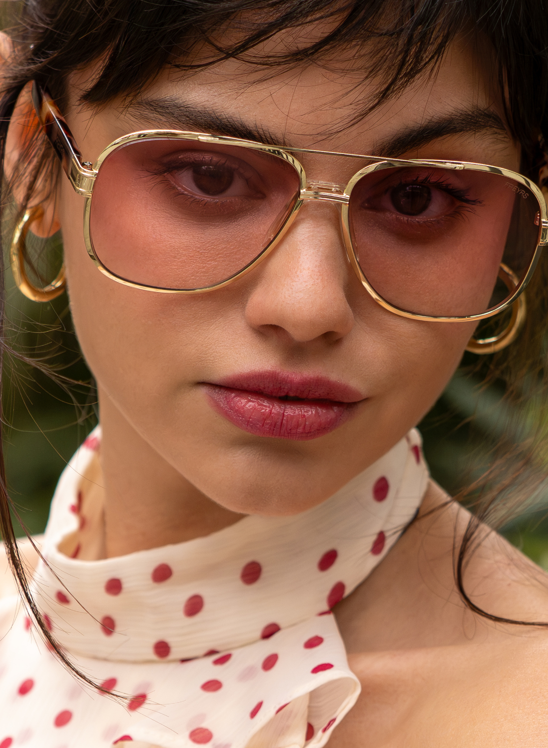Carter Unisex Aviator Sunglasses : Rose