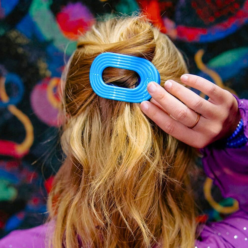 Flat Round Hair Clip | Small | Miami Vice