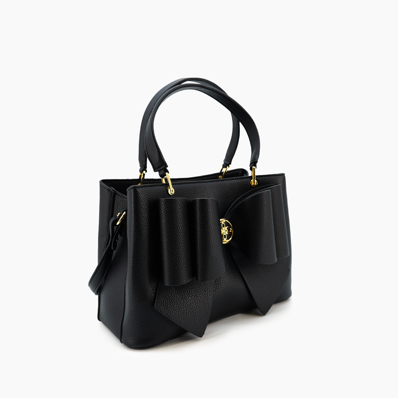 Jesse Bow Crossbody Handbag: Black