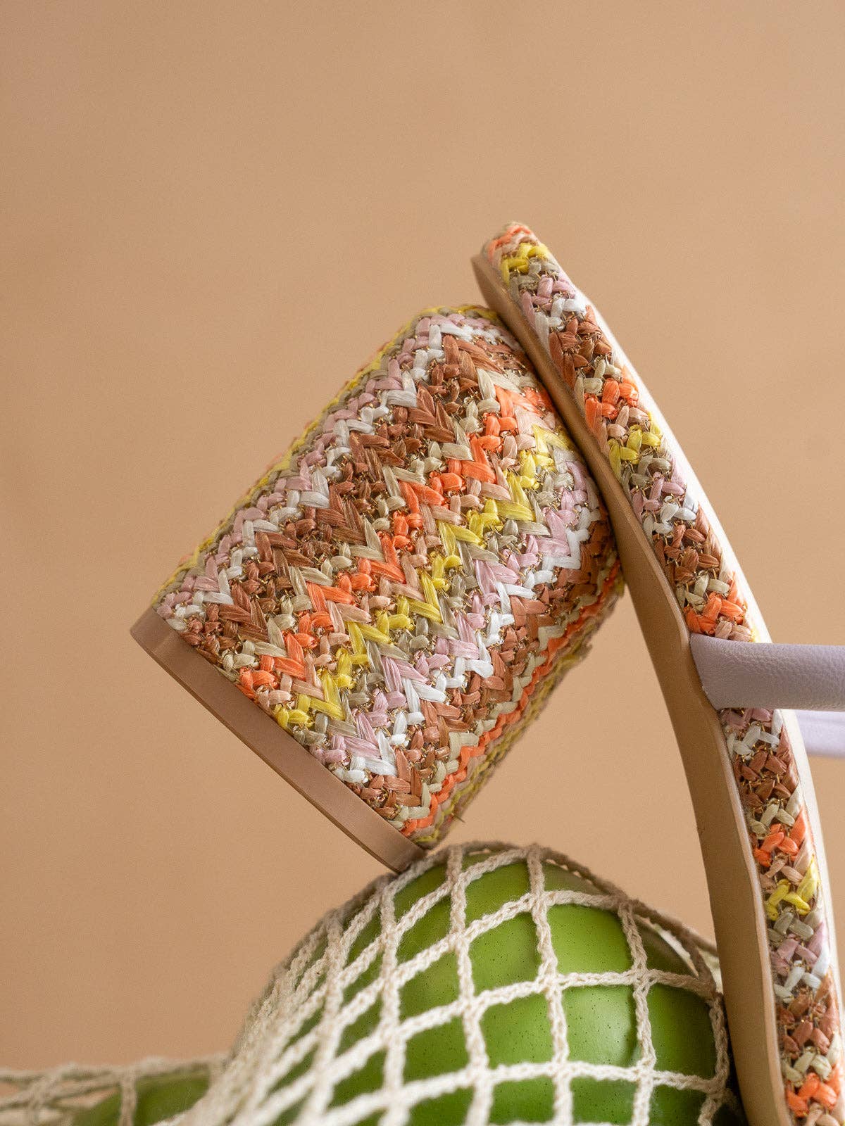 The Margaret | Sorbet Rattan Heel: