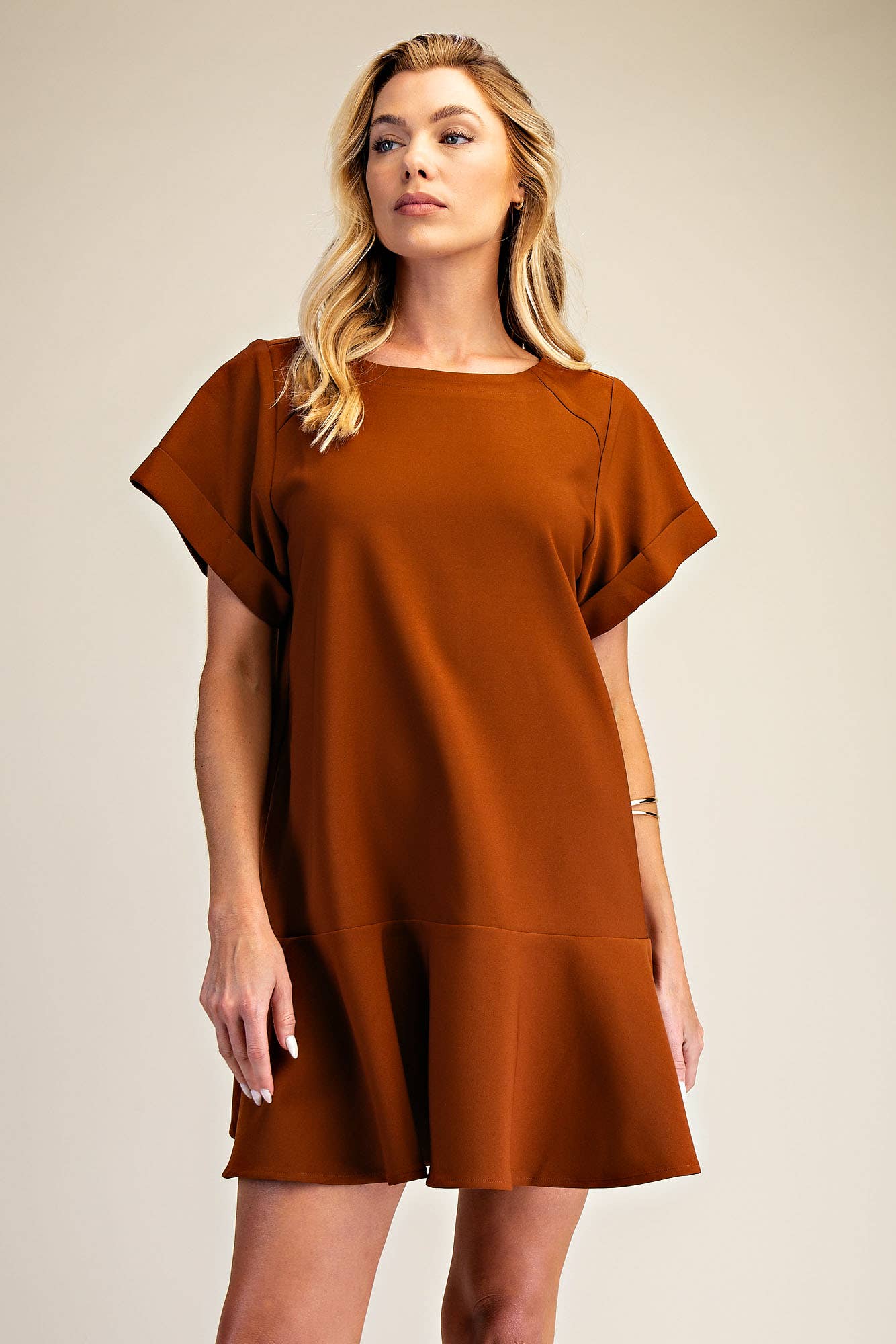 The Abbey Mini Dress: Burgundy