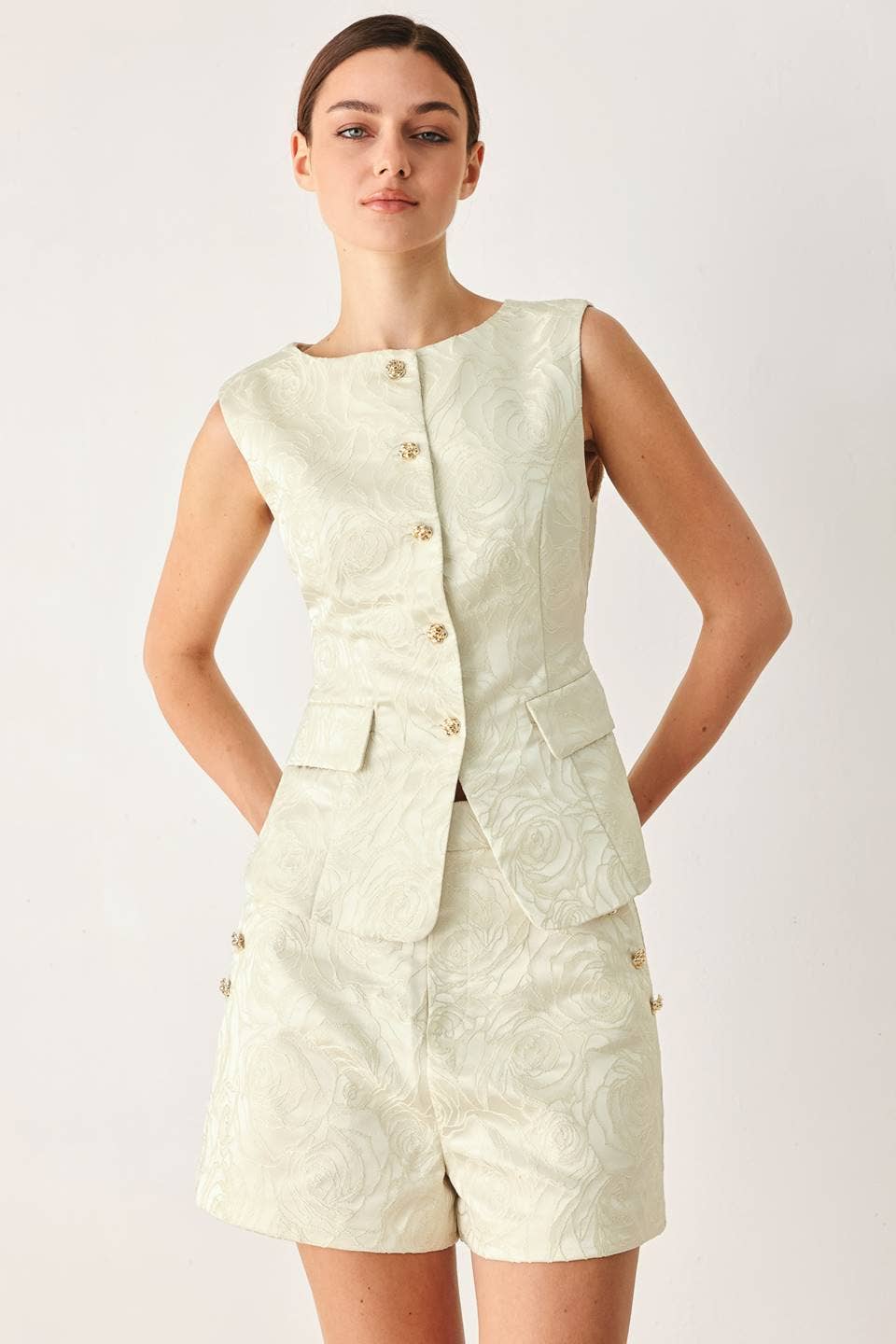 The Jacquard Vest Top