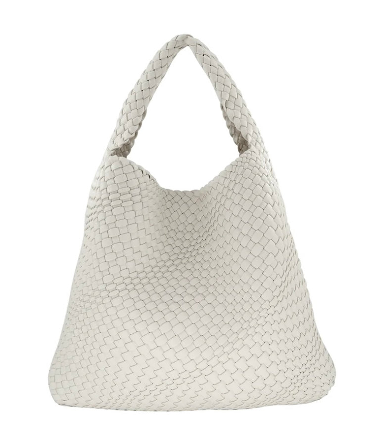 Woven Tote - Ivory -MD
