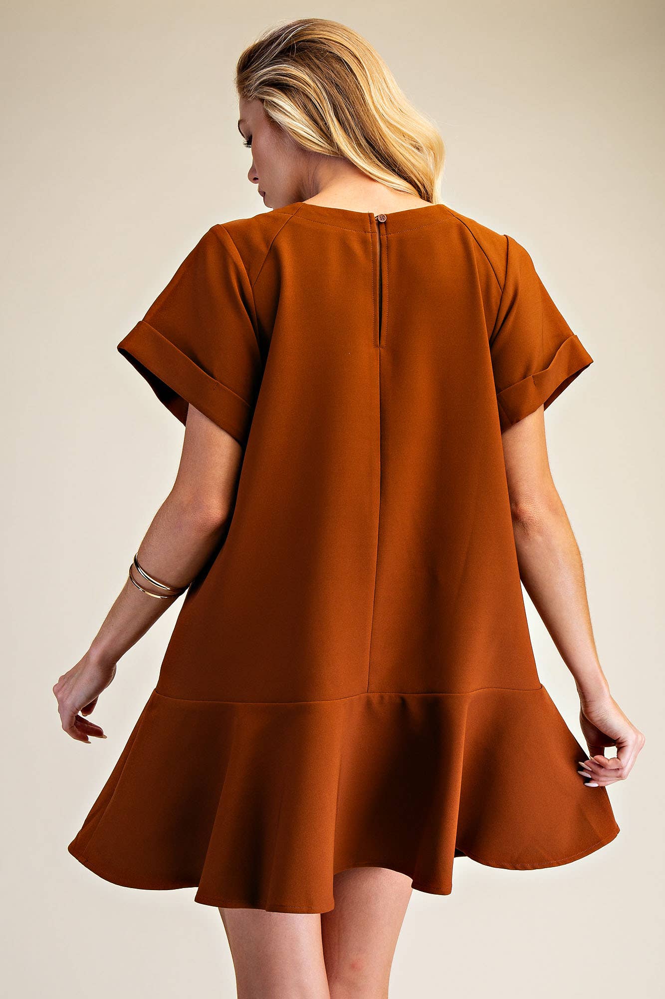 The Abbey Mini Dress: Burgundy