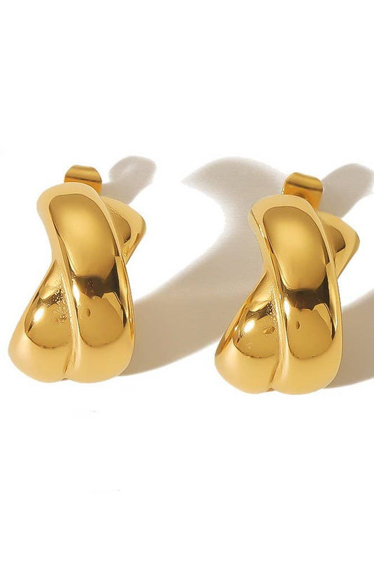 Gold Huggie Hoops