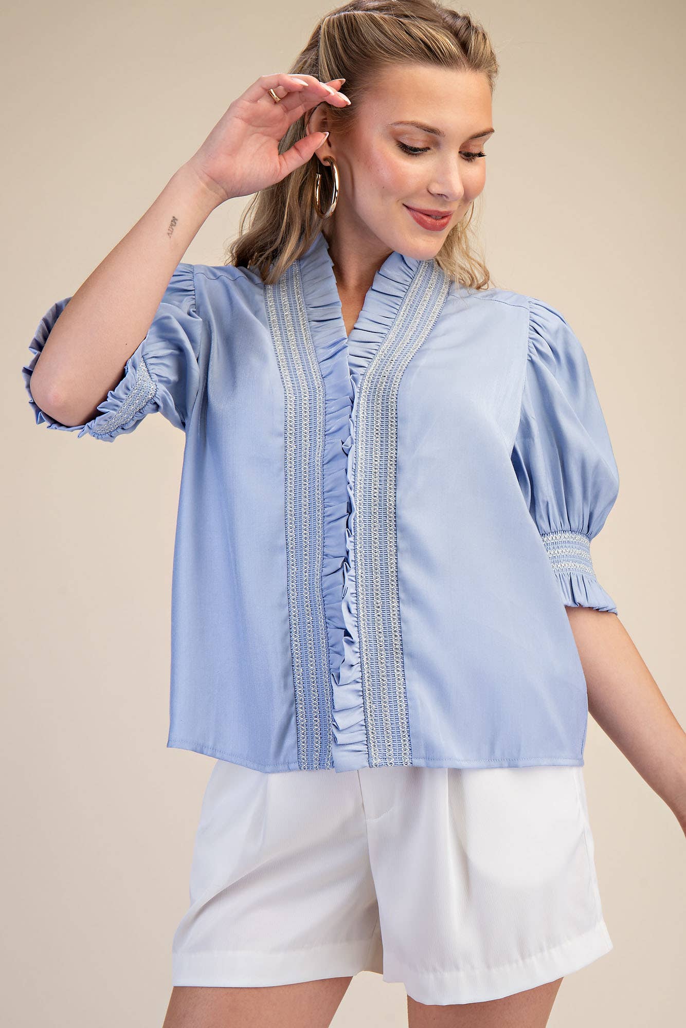 The Janice Blouse - Blue