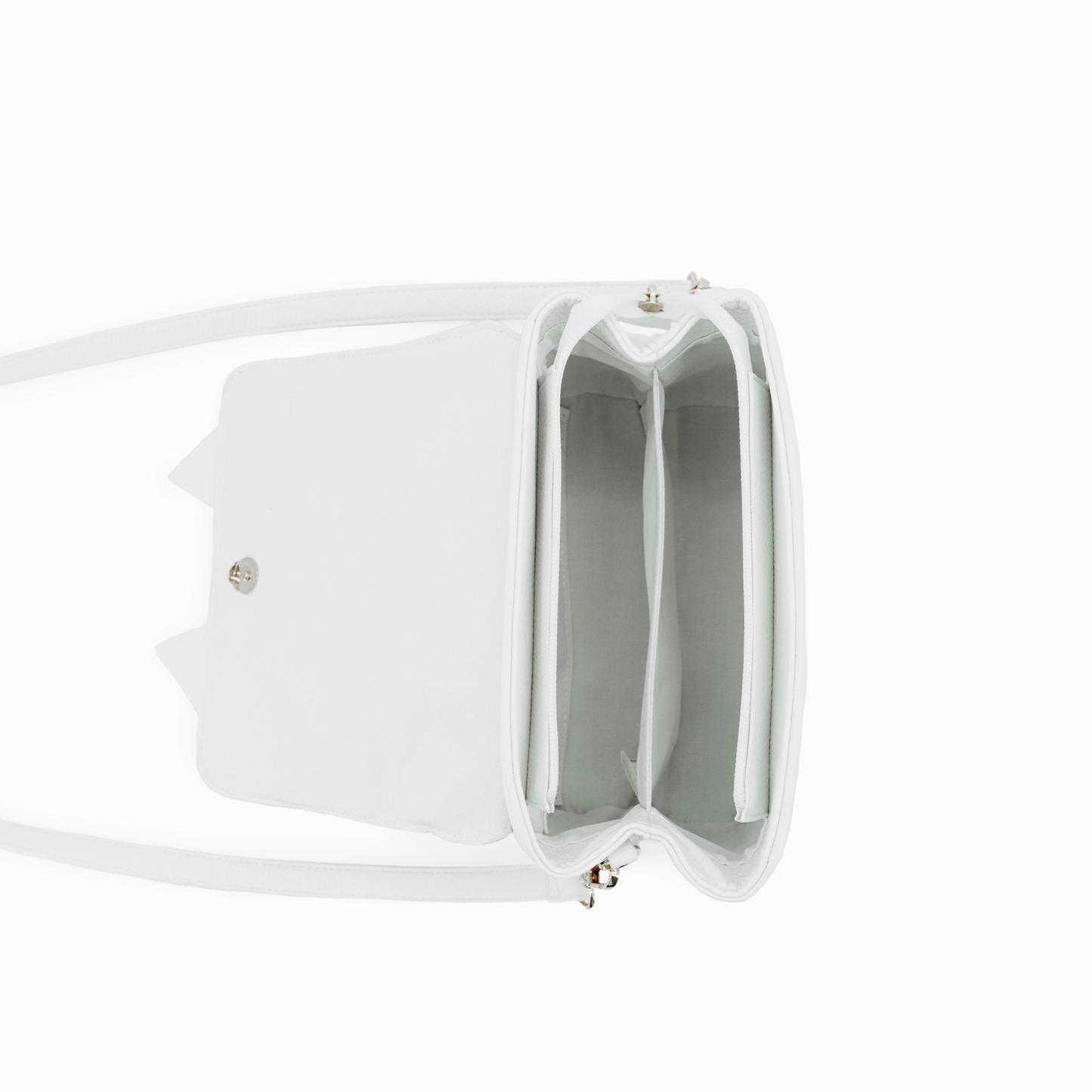 Eva Bow Bag: White