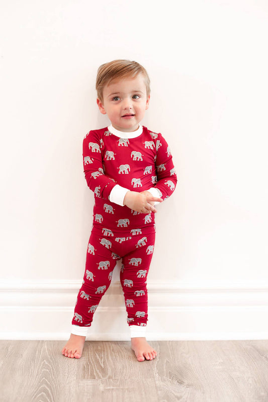 Elephant 2 Piece Bamboo PJs