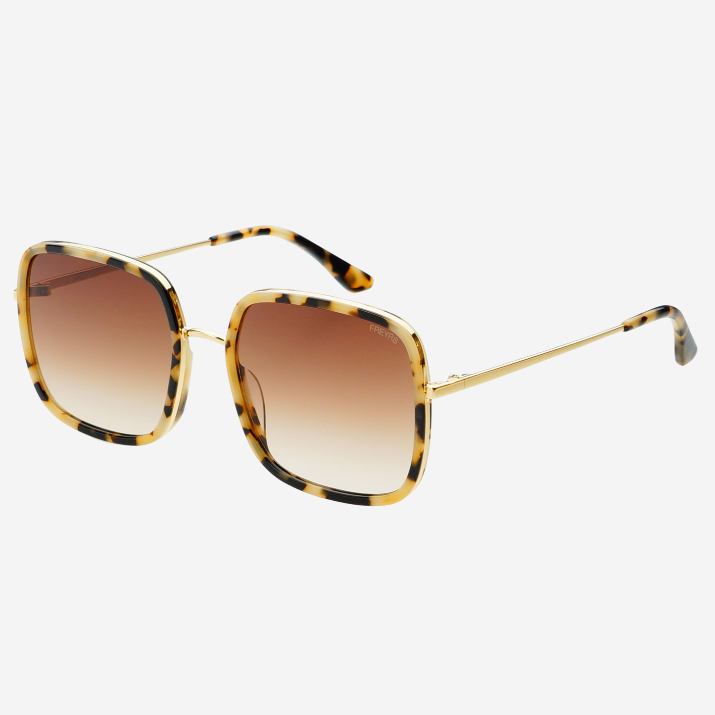 Cosmo Acetate Womens Square Sunglasses: Milky Tortoise